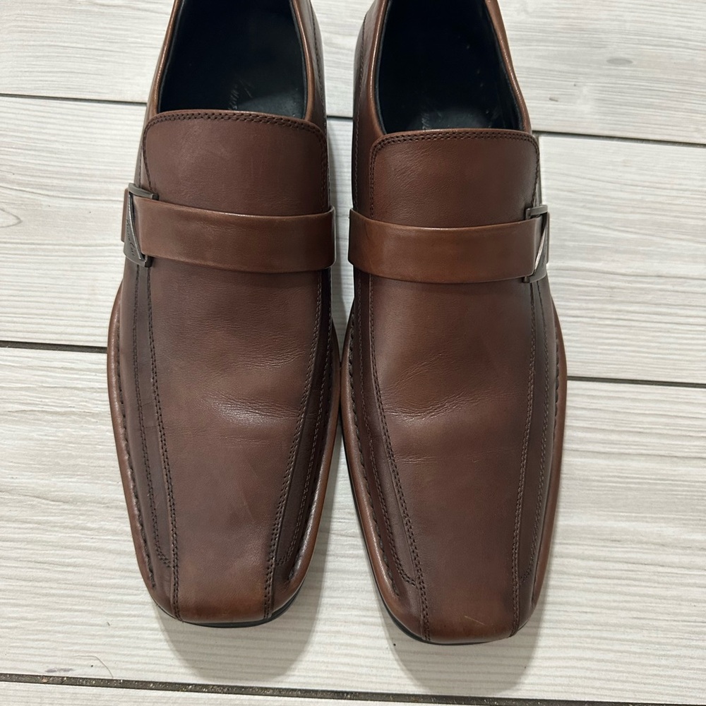 Brown Leather Men's Loafers